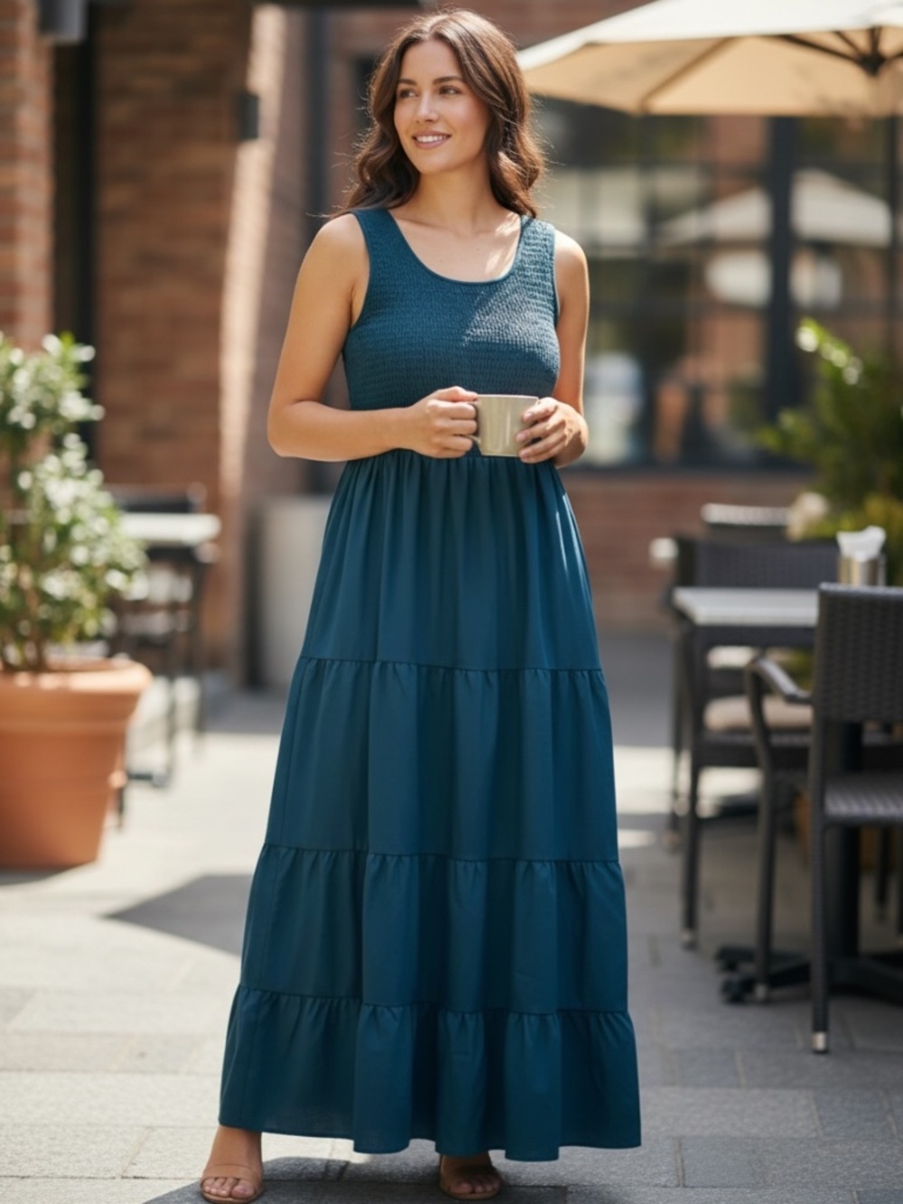 Women’s Summer Casual Long Dress size L - Picture 8 of 8